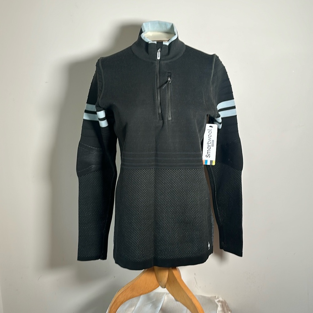 SMARTWOOL Interknit Technical 1/4 Zip - North Woods Size M
